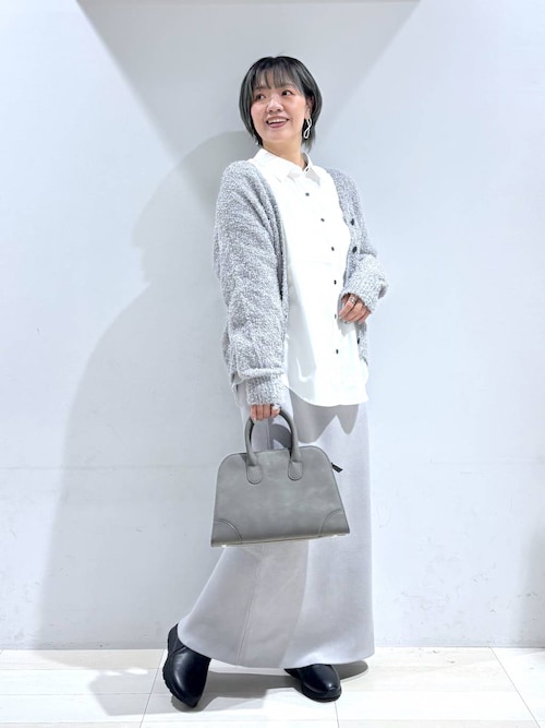 セール】テープヤーンカーディガン＊スカートSET/577658（ワンピース