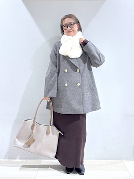 「アイテム（サングラス）」を使った、たかなさん（レディース・162cm）の冬コーディネート