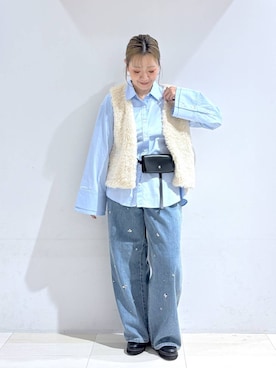 「GLOBAL WORK（グローバルワーク）のアイテム（ジャケット/アウター）」を使った、たかなさん（レディース・162cm）の秋コーディネート