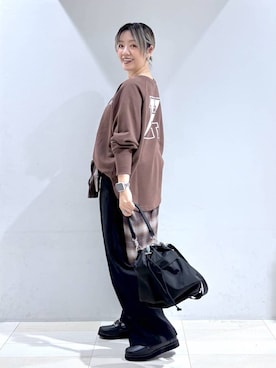 「LIFE（ライフ）のアイテム」を使った、たかなさん（レディース・162cm）の秋コーディネート