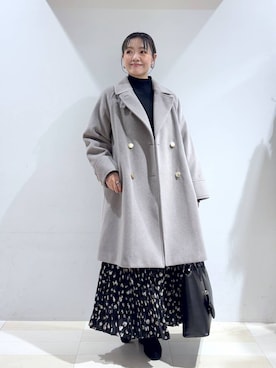 「アイテム（ヘアアクセサリー）」を使った、たかなさん（レディース・162cm）の冬コーディネート