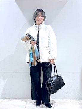 「GLOBAL WORK（グローバルワーク）のふわふわHugmeドルマンプルオーバー/595406（ニット/セーター）」を使った、たかなさん（レディース・162cm）の秋コーディネート