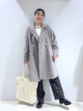 「アイテム（その他ヘアアクセサリー）」を使った、たかなさん（レディース・162cm）の冬コーディネート