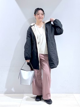 「アイテム（その他ヘアアクセサリー）」を使った、たかなさん（レディース・162cm）の秋コーディネート