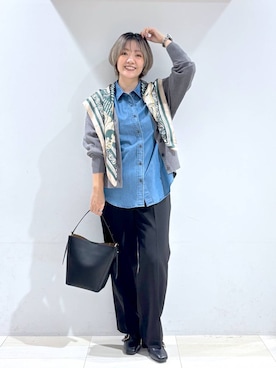 「GLOBAL WORK（グローバルワーク）のアイテム（財布/小物）」を使った、たかなさん（レディース・162cm）の秋コーディネート