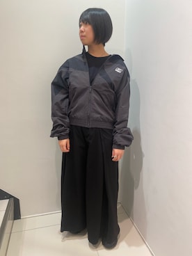 「Reebok（リーボック）のアイテム（ジャケット/アウター）」を使った、HANAさん（レディース・157cm）の冬コーディネート