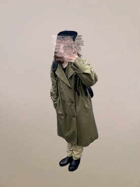 「アイテム（チノパンツ）」を使った、つんさん（レディース・158cm）の秋コーディネート