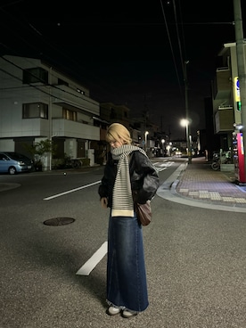 「CANAL JEAN（キャナルジーン）のアイテム」を使った、mahoさん（レディース・168cm）の冬コーディネート