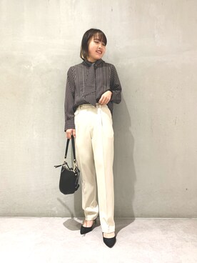 「ハシバミ」｜maho.さん（レディース・156cm）の冬コーディネート