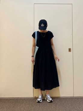 「NIKE（ナイキ）のアイテム」を使った、おおしまゆなさん（レディース・162cm）の夏コーディネート
