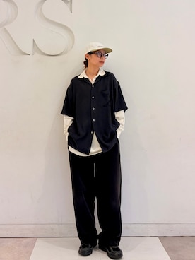 「FORK&SPOON（フォークアンドスプーン）のアイテム（トップス）」を使った、おおしまゆなさん（レディース・162cm）の春コーディネート