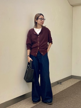 「季節の変わり目羽織コーデ」｜おおしまゆなさん（レディース・162cm）の秋コーディネート