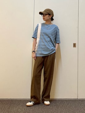 「初秋コーデ」｜おおしまゆなさん（レディース・162cm）の夏コーディネート