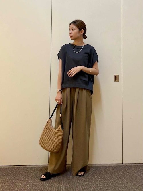 コットンバックタックフレンチプルオーバー