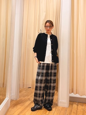 「EKAL（エカル）のアイテム」を使った、おおしまゆなさん（レディース・162cm）の秋コーディネート