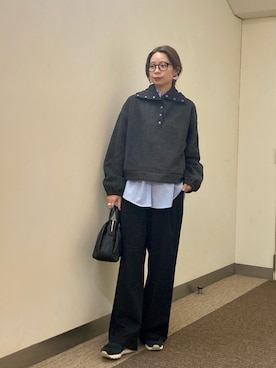 「アイテム（その他トップス）」を使った、おおしまゆなさん（レディース・162cm）の秋コーディネート