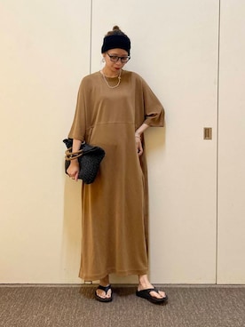 「ナチュラル×カジュアル」｜おおしまゆなさん（レディース・162cm）の夏コーディネート