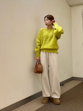 「ニット/セーター」｜おおしまゆなさん（レディース・162cm）の秋コーディネート