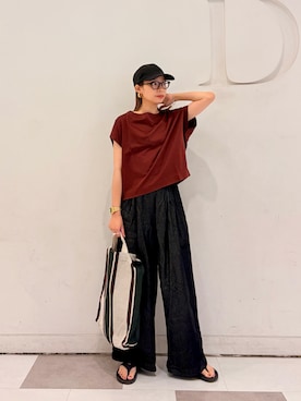 おおしまゆなさん（レディース・162cm）の夏コーディネート