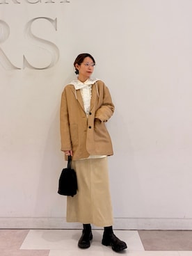 おおしまゆなさん（レディース・162cm）の春コーディネート