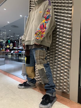 「mayo」｜「アイテム（スニーカー）」を使った、ryusei617さん（メンズ・172cm）の秋コーディネート
