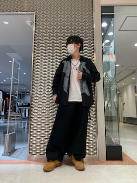 「JOHN LAWRENCE SULLIVAN（ジョンローレンスサリバン）のアイテム（トップス）」を使った、ryusei617さん（メンズ・172cm）の夏コーディネート