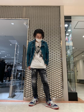 「STUD MUFFIN」｜「アイテム（ジャケット/アウター）」を使った、ryusei617さん（メンズ・172cm）の夏コーディネート