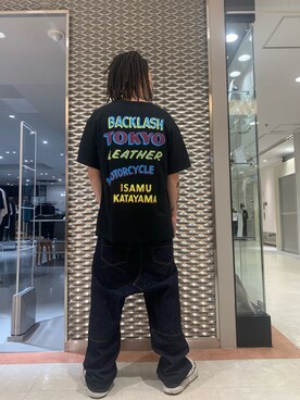 「ISAMU KATAYAMA BACKLASH（イサムカタヤマバックラッシュ）のアイテム（トップス）」を使った、ryusei617さん（メンズ・172cm）の春コーディネート