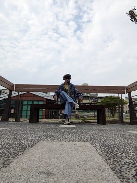 「oversize」｜曾煒誠さん（メンズ・183cm）の春コーディネート