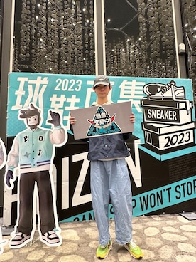 「plain-me（プレインミー）のアイテム（ジャケット/アウター）」を使った、曾煒誠さん（メンズ・183cm）の春コーディネート