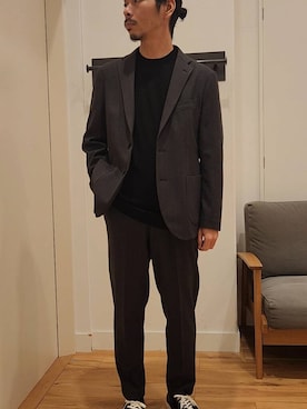 「スマートカジュアル」｜AKIFUMI MIMURAさん（メンズ・167cm）の秋コーディネート