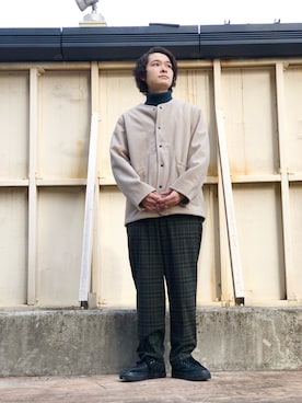 カーディガン ボレロを使った タートルネックニット のメンズ人気ファッションコーディネート ユーザー ショップスタッフ Wear