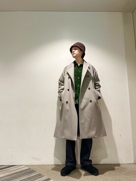「URBAN RESEARCH（アーバンリサーチ）のアイテム（トレンチコート）」を使った、Shoさん（メンズ・169cm）の冬コーディネート