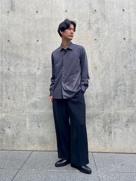 「Lui's（ルイス）のアイテム（スラックス）」を使った、YYさん（メンズ・181cm）の春コーディネート