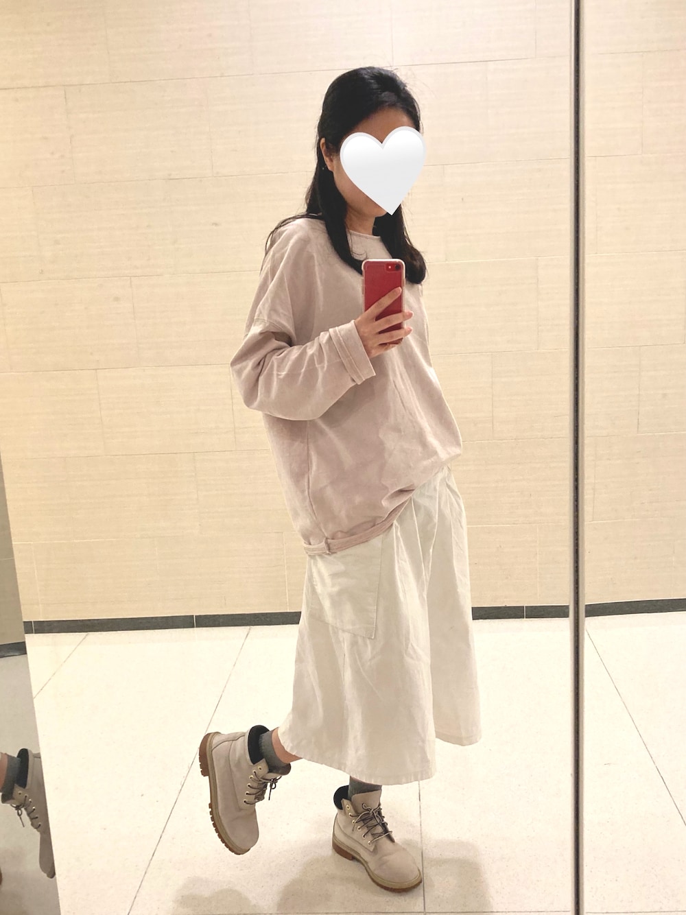 「ZARAのアイテム（トップス、ピンク系）」を使った、mmsさん（レディース・156cm）の春コーディネートの1枚目の写真