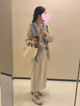 「アイテム（ネックウォーマー/スヌード）」を使った、mmsさん（レディース・156cm）の秋コーディネート