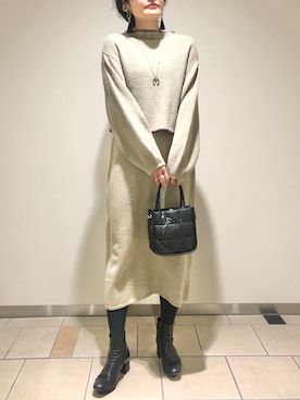 「アイテム（PC・スマホグッズ/家電）」を使った、タカハシカナエさん（レディース・170cm・30代）の冬コーディネート