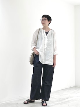 「Hender Scheme（エンダースキーマ）のアイテム」を使った、ごのいさん（レディース・160cm）の夏コーディネート