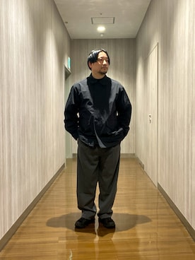 「Snow Peak（スノーピーク）のアイテム」を使った、KOICHI TANAKAさん（メンズ・170cm）の冬コーディネート