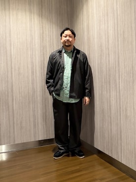 「FORK&SPOON（フォークアンドスプーン）のアイテム（シャツ/ブラウス）」を使った、KOICHI TANAKAさん（メンズ・170cm）の秋コーディネート