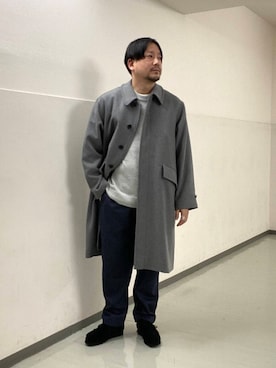 「clarks」｜「アイテム（その他アウター）」を使った、KOICHI TANAKAさん（メンズ・170cm）の冬コーディネート
