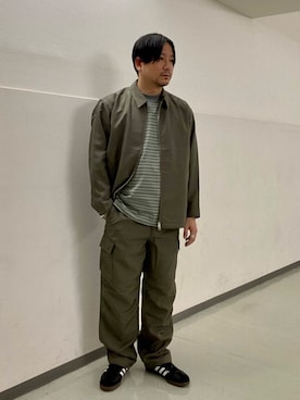 「アイテム（ブルゾン）」を使った、KOICHI TANAKAさん（メンズ・170cm）の夏コーディネート