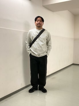 「アイテム（バッグ）」を使った、KOICHI TANAKAさん（メンズ・170cm・30代）の秋コーディネート