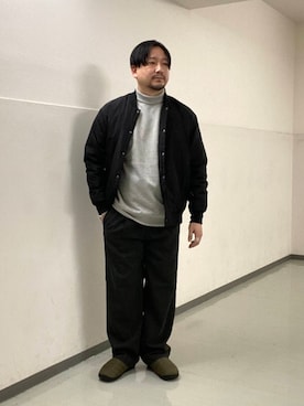「アイテム（その他シューズ、グリーン系）」を使った、KOICHI TANAKAさん（メンズ・170cm）の冬コーディネート