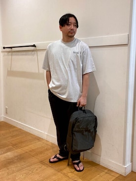 「アイテム（バックパック/リュック）」を使った、KOICHI TANAKAさん（メンズ・170cm）の夏コーディネート