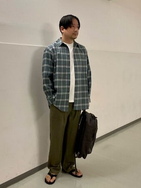 「YAKPAK（ヤックパック）のアイテム（バックパック/リュック）」を使った、KOICHI TANAKAさん（メンズ・170cm）の夏コーディネート