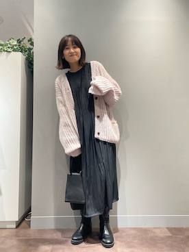 「TIDEWAY（タイドウェイ）のアイテム」を使った、さちほさん（レディース・157cm）の秋コーディネート