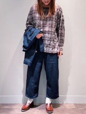 デニムジャケットを使った 21秋トレンド のレディース人気ファッションコーディネート Wear