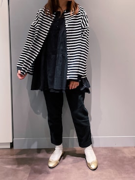 「アイテム（バレエシューズ）」を使った、さちほさん（レディース・157cm・30代）の秋コーディネート