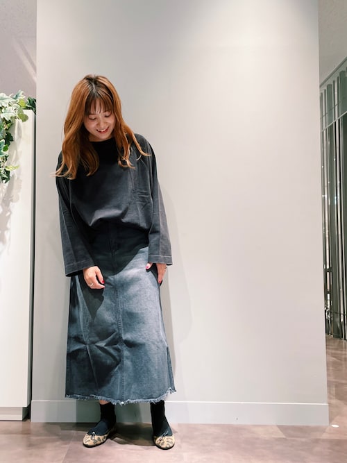 美品 PUAL CE CIN 綿レーヨンデニムスカート 完売 pual ce cin デニムスカート 綿レーヨンデニムスカート